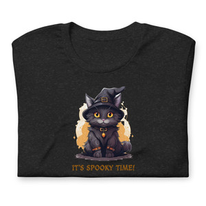 Cute Black Cat Kitten Halloween It's Spooky Time T-Shirt Cute Black Cat Kitten Halloween It's Spooky Time T-Shirt