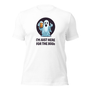 I'm Just Here for the Boos - Beer Ghost Halloween T-Shirt I'm Just Here for the Boos - Beer Ghost Halloween T-Shirt