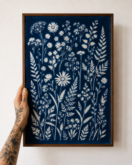 Original Cyanotype - Forest Floor