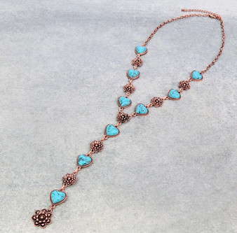 Lola Brass Heart Necklace 