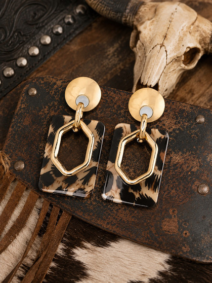 Lola Leopard Earrings