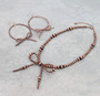 Copper Bow Tie Necklace Set