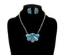 Hand-stone Blooming Petal Necklace 