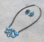 Hand-stone Blooming Petal Necklace 