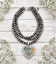 Forever Heart Turquoise Necklace 