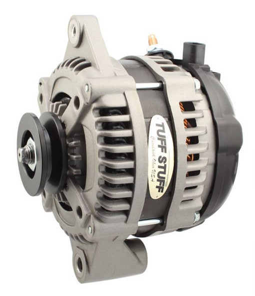 Tuff-Stuff 225 Max Amp Alternator 1-Groove 1-Wire  Cast 8319Fc1G1W
