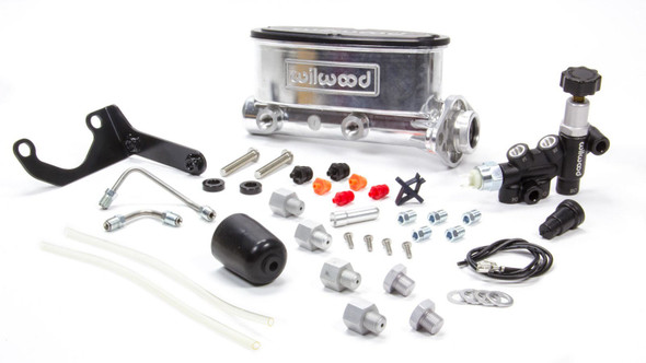 Wilwood Alum Tandem M/C Kit W/ Brkt & Prop Valve 1In 261-13269-P