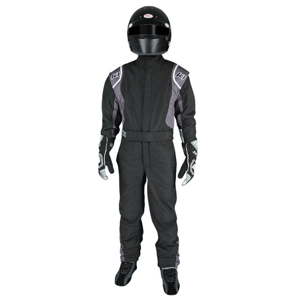 K1 Racegear Suit Precision Ii Black / Gray Xx-Small Youth 20-Pry-Ng-2Xs