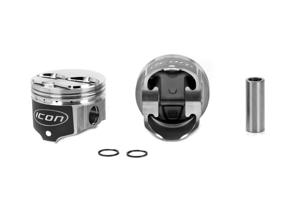 Icon Pistons Bbm Dome Piston Set 4.290 Bore +4.5Cc Ic687.040