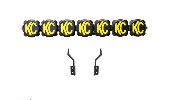 Kc Hilites Gravity Led Pro6 Front Bumper 7 Light Bar Kit 91346