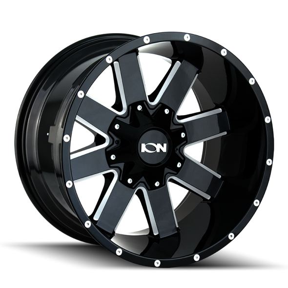 ION Type 141 20x9 / 6x135 BP / 18mm Offset / 106mm Hub Gloss Black Milled Wheel