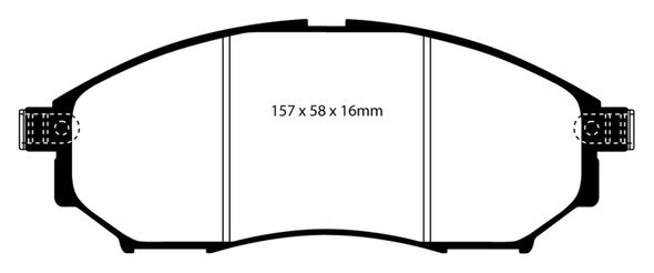 EBC 06-09 Infiniti FX35 3.5 Greenstuff Front Brake Pads