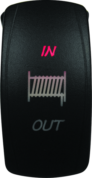 DragonFire Racing Lighted Switch Winch In/Out Red
