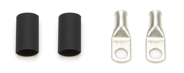 Quickcar Racing Products Power Ring 8 Awg 1/4In Hole Pair W/Heat Shrink 57-570