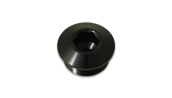 Vibrant Performance Low Profile Orb Port Plug -6An Black 10992