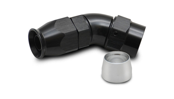 Vibrant Performance Fitting Hose End Full Flow Ptfe 45 Degree 28406