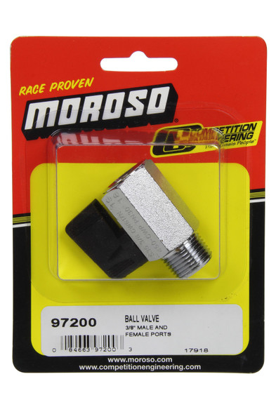 Moroso Ball Valve 3/8Npt Male To 3/8Npt Female 97200