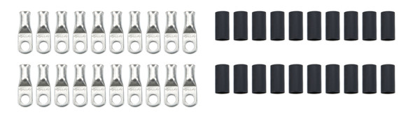 Quickcar Racing Products Ring Terminal 5/16In 4 Ga W/Heat Shrink 20Pk 57-520-20