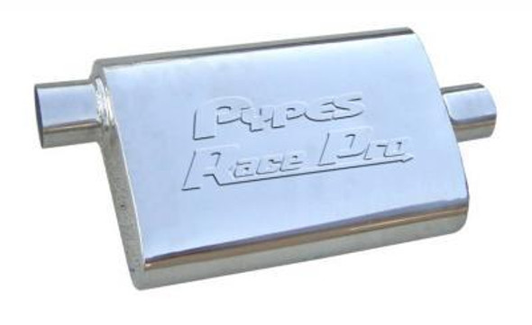 Pypes Performance Exhaust Race Pro Muffler 3In Offset/Center Stainless Mvr19S Pypes Performance Exhaust Race Pro Muffler 3In Offset/Center Stainless Mvr19S