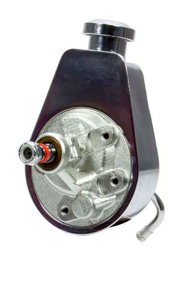 Racing Power Co-Packaged Saginaw Power Steering Pump Chrome R3913