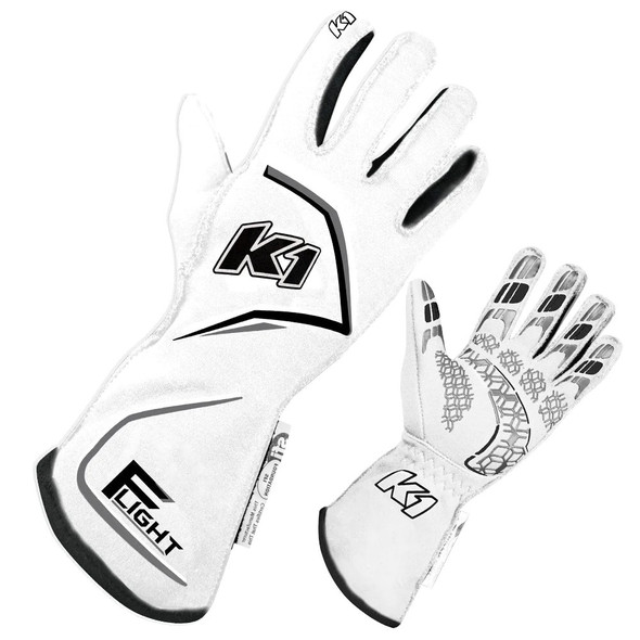 K1 Racegear Gloves Flight Xx-Large White 23-Flt-Wg-2Xl