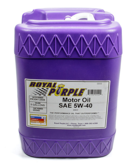 Royal Purple Multi-Grade Motor Oil 5W40 5 Gallon Pail 05540