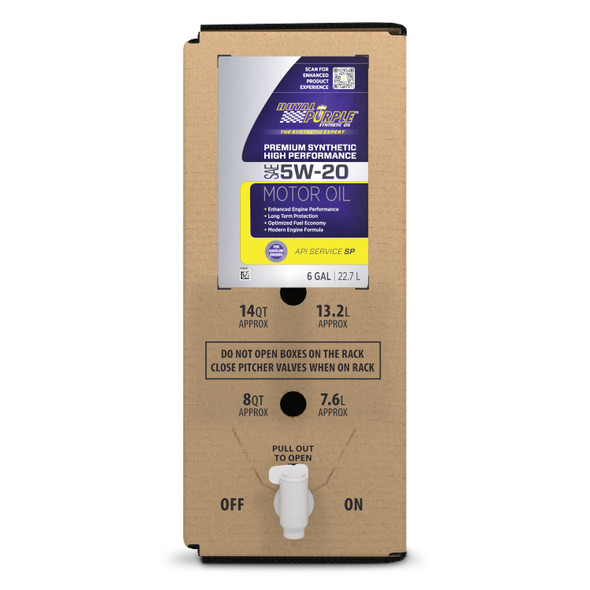 Royal Purple Multi-Grade Motor Oil 5W20 Sae 6 Gallon Box 60520