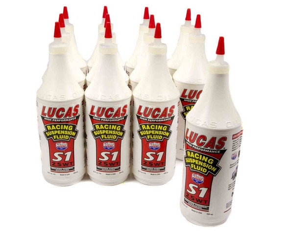 Lucas Oil Synthetic S1 Suspension Oil 2.5 Wt 12X1 Qt 10488 Lucas Oil Synthetic S1 Suspension Oil 2.5 Wt 12X1 Qt 10488