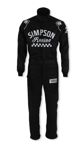 Simpson Safety Suit Checkers Xx-Large Black Sfi 3.2A/5 Ck02521