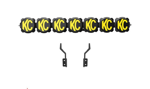 Kc Hilites Gravity Led Pro6 Front Bumper 7 Light Bar Kit 91346