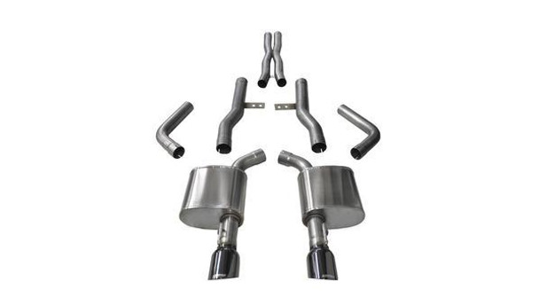 Corsa Performance Exhaust Cat-Back - 2.76 In Dual Rear Exit 14996Blk