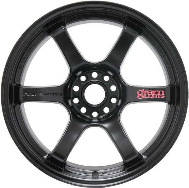 Gram Lights 57DR 18x9.5 +38 5-100 Semi Gloss Black Wheel
