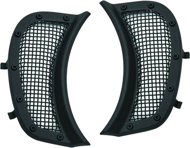 Kuryakyn Mesh Headlight Vent Accents Black