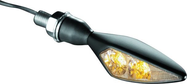 Kuryakyn Rhombus Amber Front Right/ Left Rear Satin Black