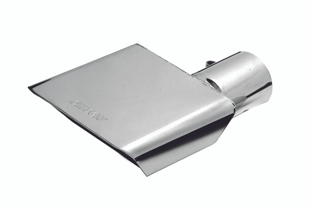 Gibson Rectangle Sport Tip - Right - 6x2.75in OD/2.5in Inlet/6in Length - Stainless