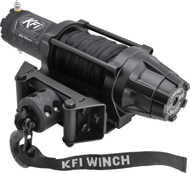 KFI Assault Series Winch Wide 5000 lbs. - Synthetic Cable