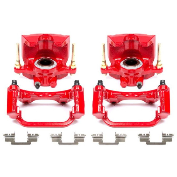 Power Stop 07-16 Cadillac Escalade Rear Red Calipers w/Brackets - Pair