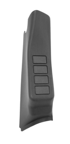 Rugged Ridge A-Pillar 4 Switch Pod Black RHD 07-10 Jeep Wrangler JK