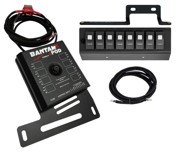 Spod 09-18 Jeep Wrangler JK BantamX w/ Blue LED Switch Panel