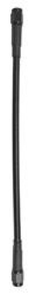 Fragola -3AN Ext Black Covered Assembly Straight x Straight 18in