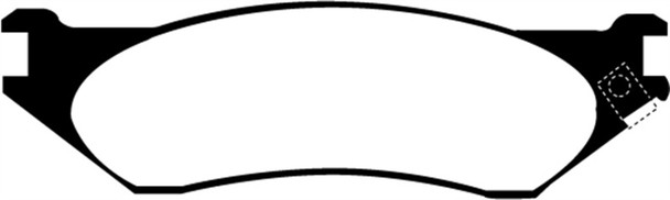 EBC 98-02 Dodge B150 B1500 Cargo 1500 Van 1/2 Ton Yellowstuff Front Brake Pads