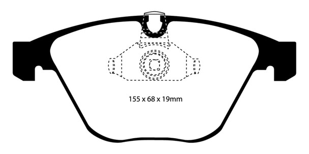EBC 08-10 BMW M3 4.0 (E90) Bluestuff Front Brake Pads