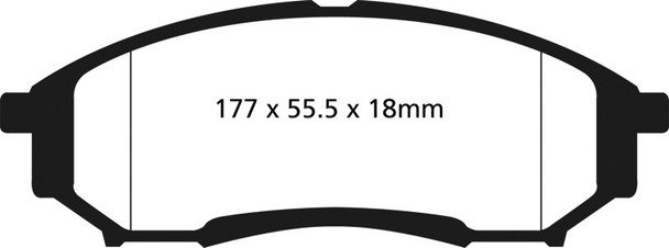 EBC 05-07 Ford F250 (inc Super Duty) 5.4 (2WD) Extra Duty Rear Brake Pads