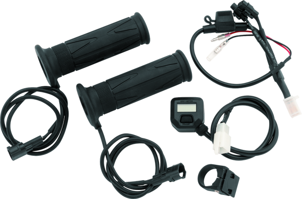 BikeMaster 7/8in Heated Grips w/ LCD Switch