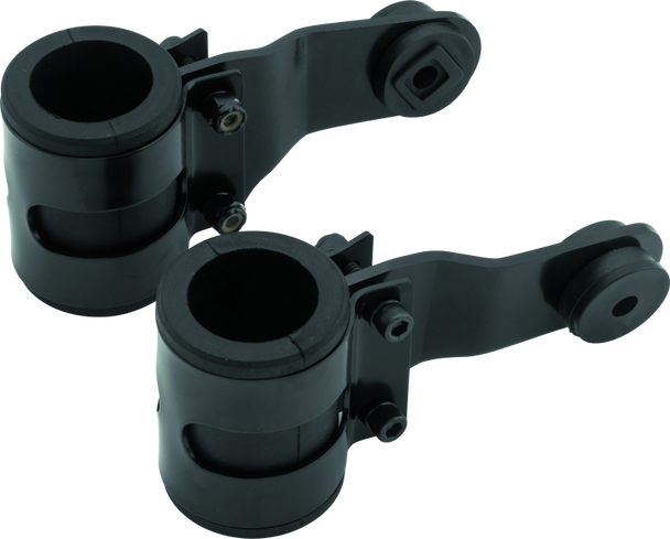 BikeMaster 35mm Headlight Brackets - Black