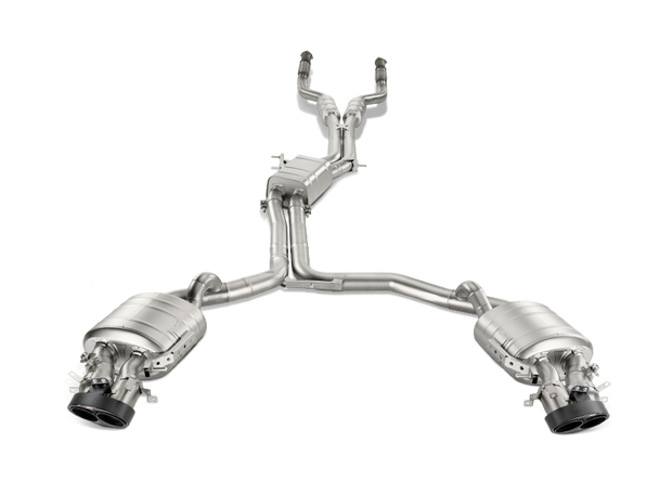 Akrapovic 14-17 Audi RS7 Sportback (C7) Evolution Line Cat Back (Titanium) w/ Carbon Tips