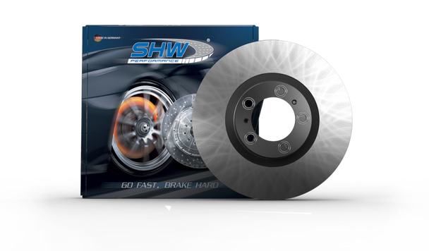 SHW 17-20 Porsche Panamera 4 w/Black Caliper w/o Ceramics Left Frt Smooth MB Brake Rotor (971615301)