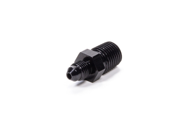 Fragola Straight Adapter Fitting #3 X 1/4 Mpt Black 481634-Bl
