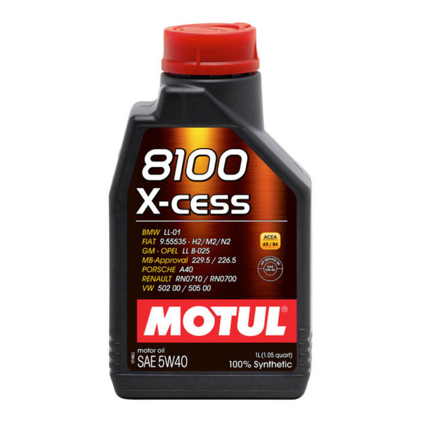 Motul Usa 8100 X-Cess 5W40 Oil 1 Liter Mtl109774