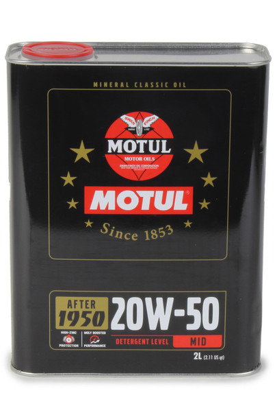 Motul Usa Classic Performance Oil 20W50  2 Liter Mtl110621
